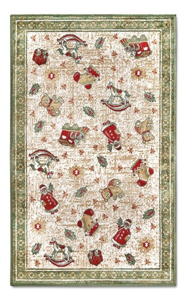 Зелен килим с коледен мотив със смес от памук 50x80 cm Toy's Delight Green Christmas – Villeroy&Boch