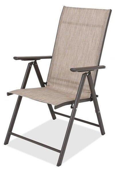 Сгъваем стол 7 позиции - 56 x 77 x 102 cm, бежов