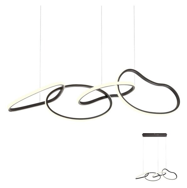 Redo 01-2596 - LED полилей на кабел BIAS с възможност за димиране LED/87,4W/230V 3000K черен