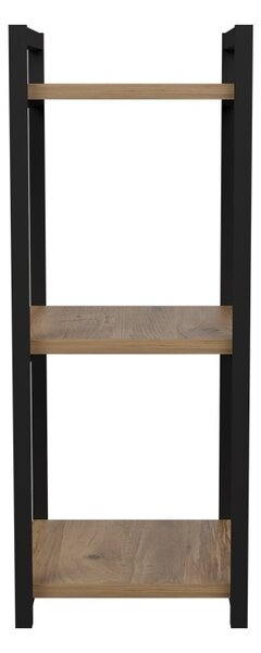 Подов рафт Черен метал Pako World Natural 33x28x70 cm