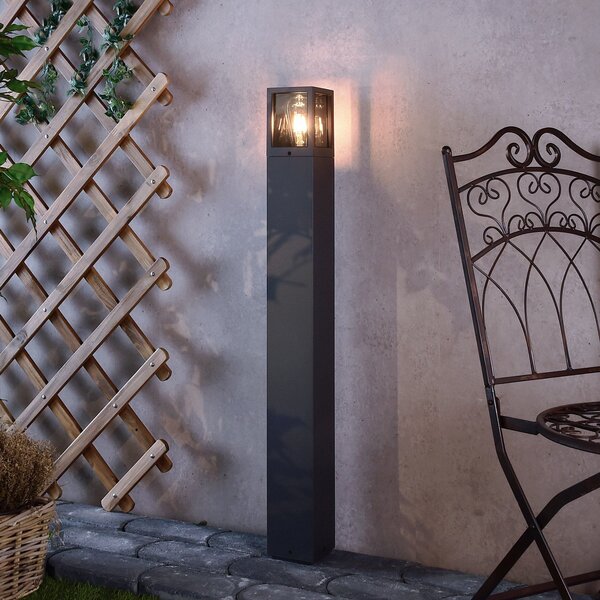 Deko-Light Осветление за пътеки Facado II, височина 100 cm, сива/димна 11 x cm IP65, Затъмняване, Сив, Алуминий, Модерен
