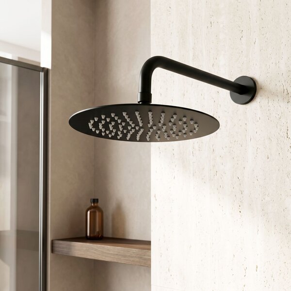 Кръгла душ глава REA JS-P014B 25cm Black