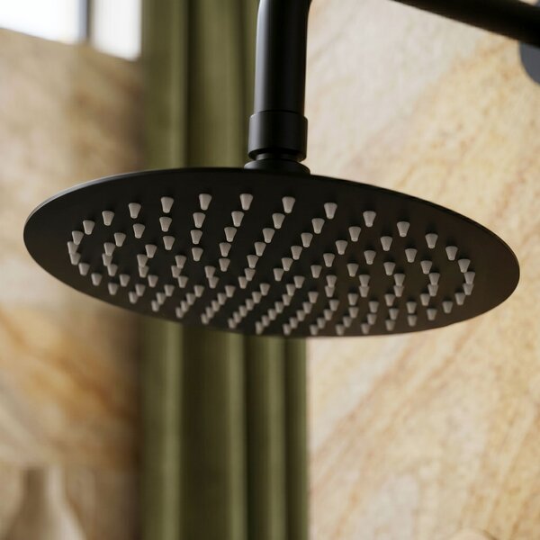 Кръгла душ глава REA JS-P014B 25cm Black