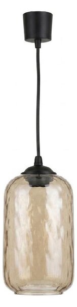 Brilagi - LED полилей на кабел R GLASS 1xE27/60W/230V Ø 14 см черен/димчато кафяв