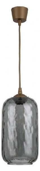 Brilagi - LED полилей на кабел R GLASS 1xE27/60W/230V, Ø 14 см, кафяв/димчато-сив