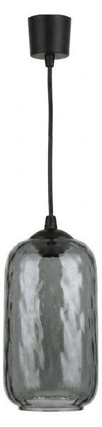 Brilagi - LED полилей на кабел R GLASS 1xE27/60W/230V, Ø 14 см, черен/димно сив