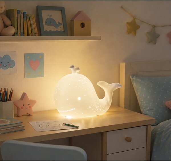 ONLI - Настолна лампа PORCELLANA 1xE14/6W/230V 16,2 cm кит