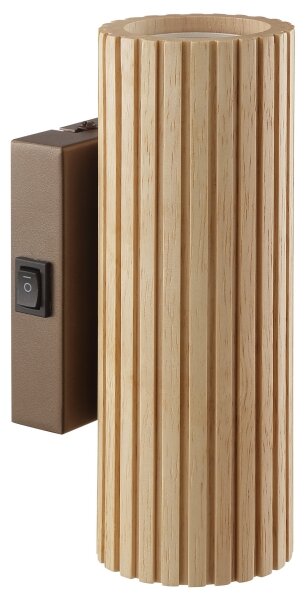 Brilliant - Стенно осветително тяло LAKEWOOD 2xGU10/10W/230V кафяво