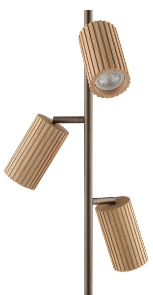 Brilliant - Подова лампа LAKEWOOD 3xGU10/10W/230V кафява