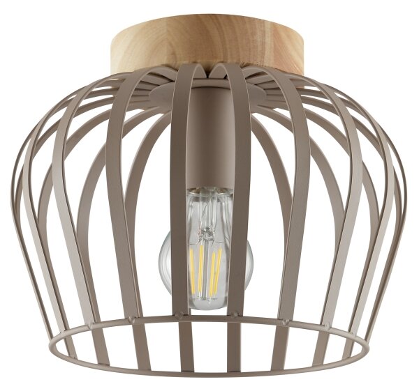 Brilliant - Плафон NORDIC CAGE 1xE27/20W/230V Ø 25 см бежов