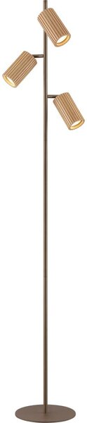 Brilliant - Подова лампа LAKEWOOD 3xGU10/10W/230V кафява