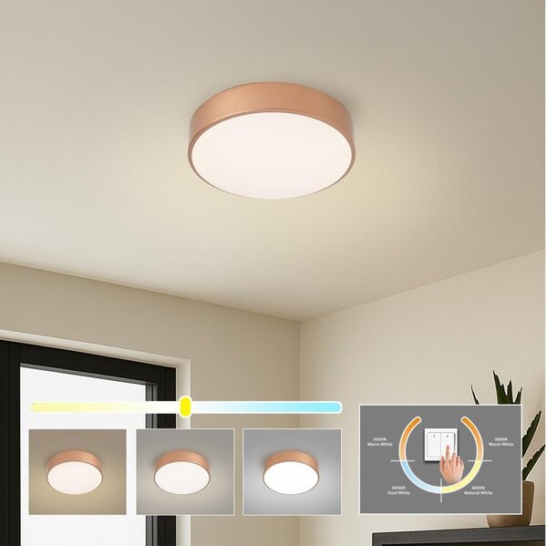 Brilagi - LED таванно осветително тяло POOL LED/24W/230V 3000/4000/6000K пр. 20 см бронзово