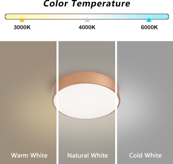 Brilagi - LED таванно осветително тяло POOL LED/24W/230V 3000/4000/6000K пр. 20 см бронзово