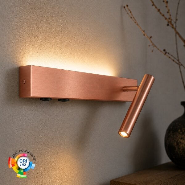Brilagi -LED стенно точково осветително тяло ARLIX LED/3W/230V + LED/7W бронзово CRI 90