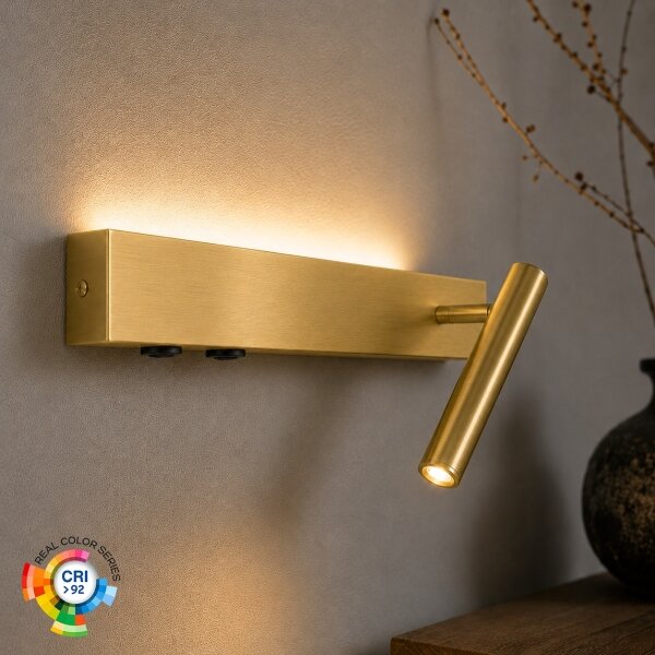 Brilagi - LED стенен точков аплик ARLIX LED/3W/230V + LED/7W златист CRI 90