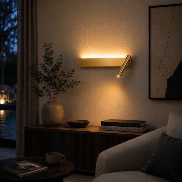 Brilagi - LED стенен точков аплик ARLIX LED/3W/230V + LED/7W златист CRI 90