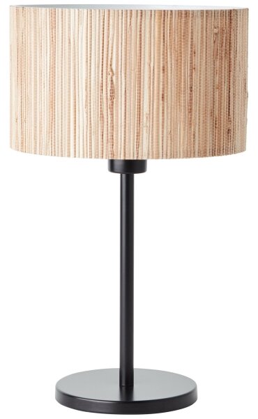 Brilliant - Настолна лампа WIMEA 1xE27/52W/230V черна/бежова