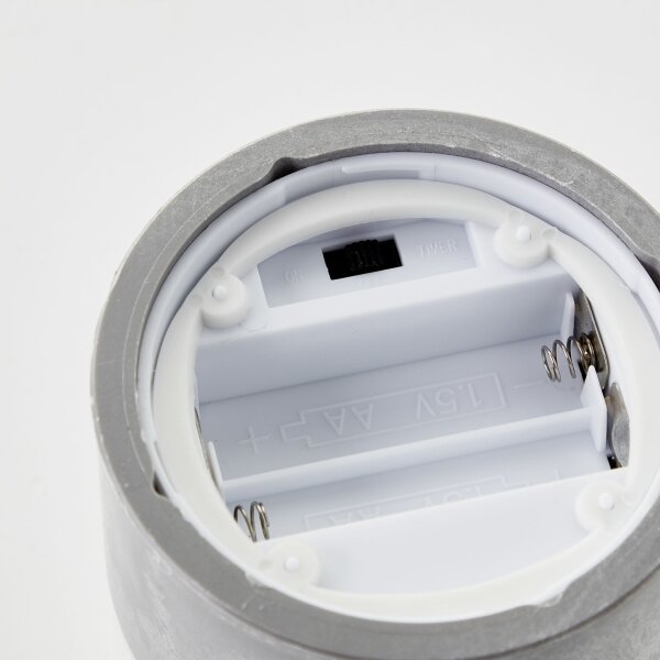 Brilliant - Комплект 3x LED свещи BOUGIE LED/2xAA IP44, сив/бял