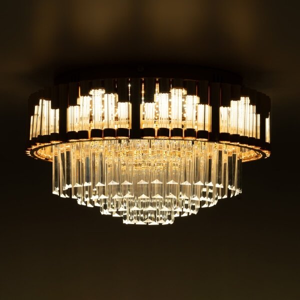 BRILAGI - LED димируемо таванно осветително тяло CROWN LED/41W/230V Ø 48 см златисто + дистанционно управление