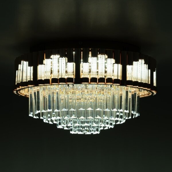BRILAGI - LED димируемо таванно осветително тяло CROWN LED/41W/230V Ø 48 см златисто + дистанционно управление