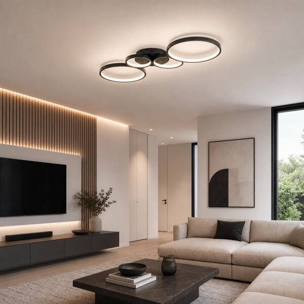 BRILAGI - LED таванно осветително тяло ECHO LED/40W/230V 4000K 32x90 cm черно