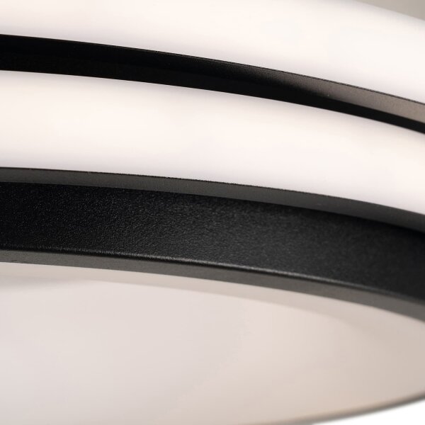 BRILAGI - димируемо LED таванно осветително тяло FLARE LED/84W/230V 47x51 cm черно + дистанционно управление