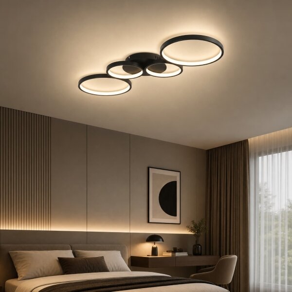 BRILAGI - LED таванно осветително тяло ECHO LED/40W/230V 4000K 32x90 cm черно