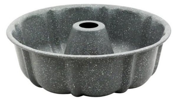 Форма за кекс Voltz V51223GA, 25.5x8.5 см, Мраморно покритие, Въглеродна стомана, Сив