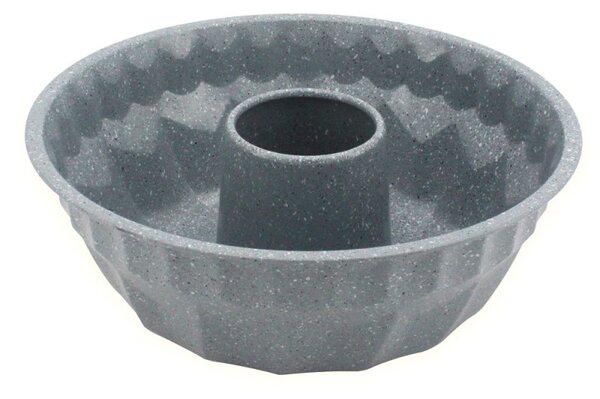 Форма за кекс Voltz V51223GE, 26.5x9.5 см, Мраморно покритие, Въглеродна стомана, Сив