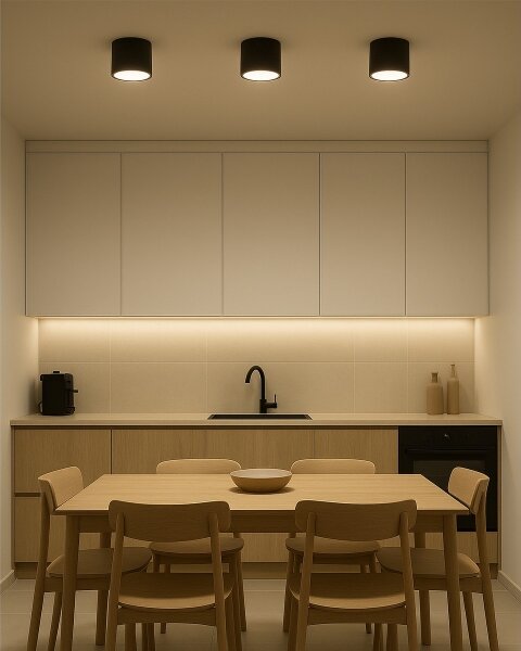 LED точково осветително тяло LED/10W/230V 3000/4000/6400K Ø 12 см черно