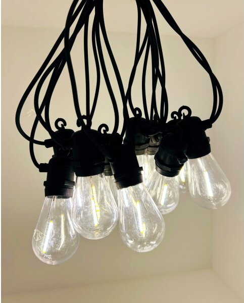 LED Външна декоративна верига 10xLED/0,36W/230V 8 m IP44 черна