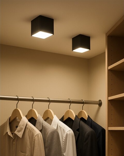 LED точково осветително тяло LED/5W/230V 3000/4000/6400K 7,5x7,5 cm черно