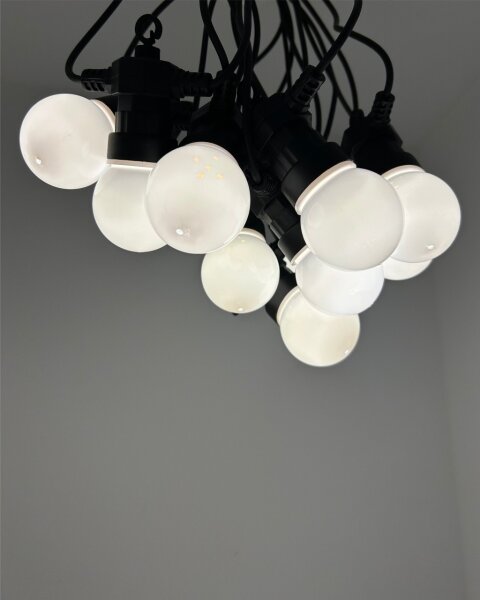 LED външна декоративна гирлянда 10xLED/0,36W/230V 4,5 m IP44 черна