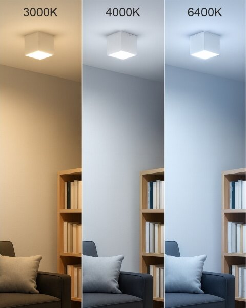 LED точково осветително тяло LED/5W/230V 3000/4000/6400K 7,5x7,5 cm бяло