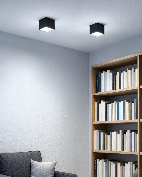 LED точково осветително тяло LED/5W/230V 3000/4000/6400K 7,5x7,5 cm черно