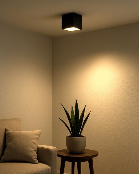 LED точково осветително тяло LED/5W/230V 3000/4000/6400K 7,5x7,5 cm черно