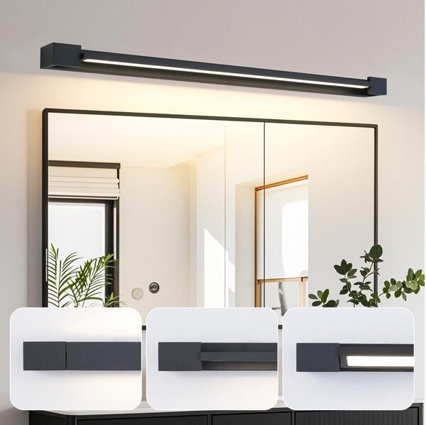 Brilagi-LED Осветление за огледало за баня AQUA LINE LED/24W/230V 90 см IP44 черно