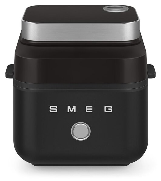 Фритюрник с горещ въздух Smeg Collezione AFC01BLMAU, 1450W, 7.3 л, 40-200°C, 7 програми, Двоен режим, Сензорно управление, Таймер, LED, Черен