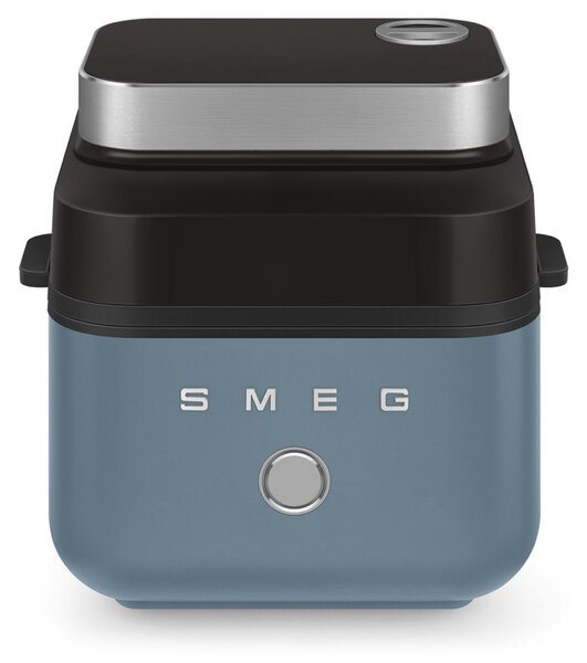 Фритюрник с горещ въздух Smeg Collezione AFC01SBMAU, 1450W, 7.3 л, 40-200°C, 7 програми, Двоен режим, Сензорно управление, Таймер, LED, Син