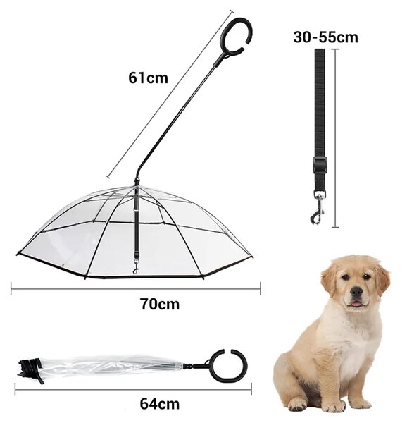 Pawbrella™ регулируем чадър за поводи на кучета