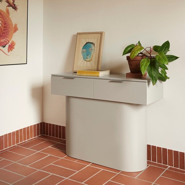 Бежова конзолна маса 36x100 cm Totem – Teulat