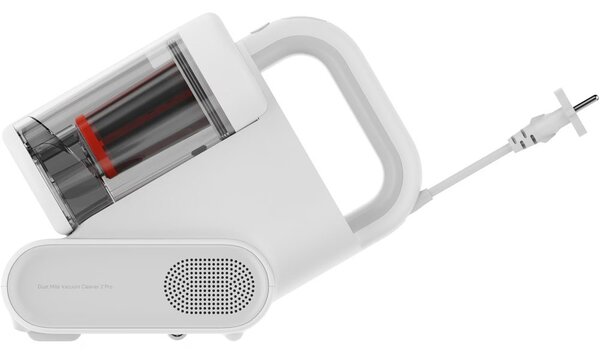 Прахосмукачка Xiaomi Dust Mite Vacuum Cleaner 2 Pro, ръчна мини, без торба, 500W, 0.8л капацитет на контейнера, 6-степенна прецизна филтрация, горещ въздух до 65°C, вградена UV лампа, бяла