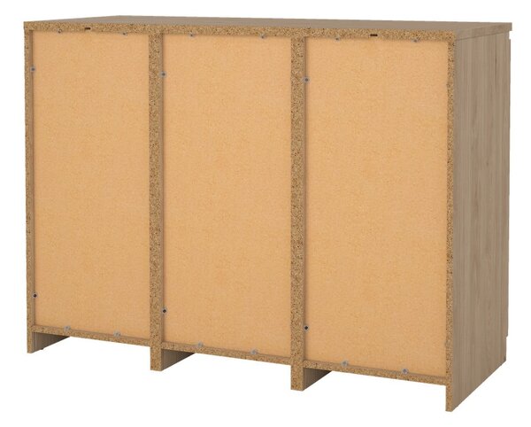 Скрин от дъбов декор в естествен цвят 121x91x50 cm Naia – Tvilum