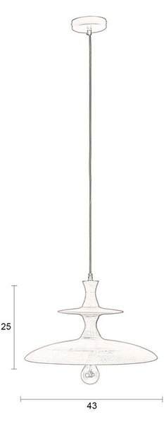 Висящо осветително тяло от масивно манго в тъмно естествен цвят ø 43 cm Cath – Dutchbone