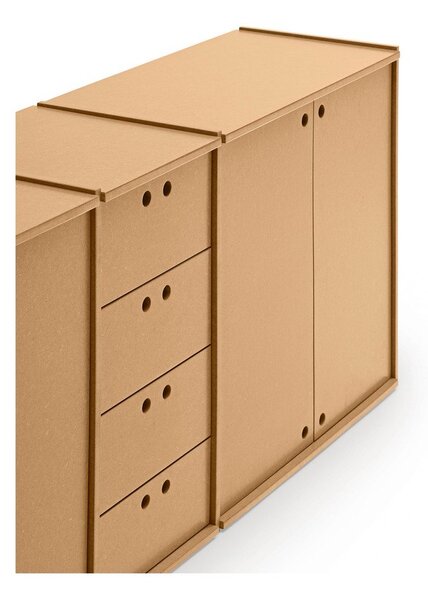 Скрин в естествен цвят 197x80x40 cm Wally – Teulat
