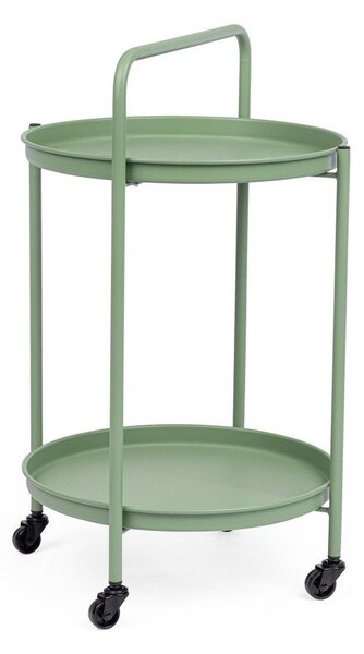 Стоманена маса за сервиране на колелца ø 44,5 cm Austin – Yes Everyday
