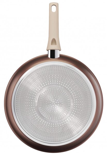 Тиган Tefal Eco-Respect G2540602, 28 см, Титаниево незалепващо покритие, Thermo-Fusion, Thermo-Signal, Индукция, Бронз/кафяв