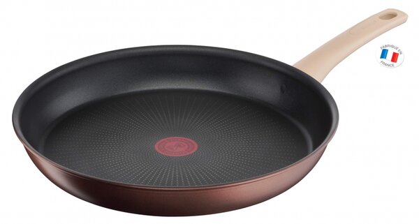 Тиган Tefal Eco-Respect G2540602, 28 см, Титаниево незалепващо покритие, Thermo-Fusion, Thermo-Signal, Индукция, Бронз/кафяв