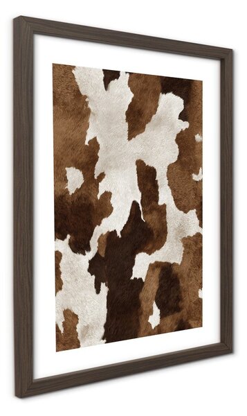 Печатна картина с включена рамка 30x40 cm Cowhide – Styler