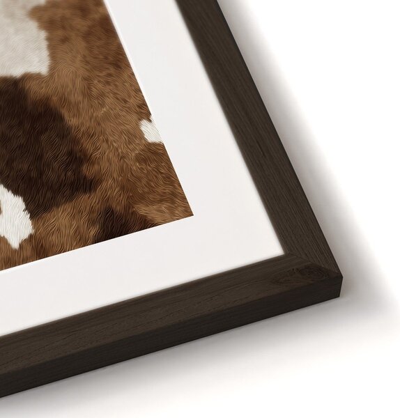 Печатна картина с включена рамка 30x40 cm Cowhide – Styler